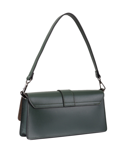 Жіноча сумка багет маленька 8643 Dark Green