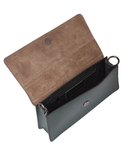 Жіноча сумка багет маленька 8643 Dark Green