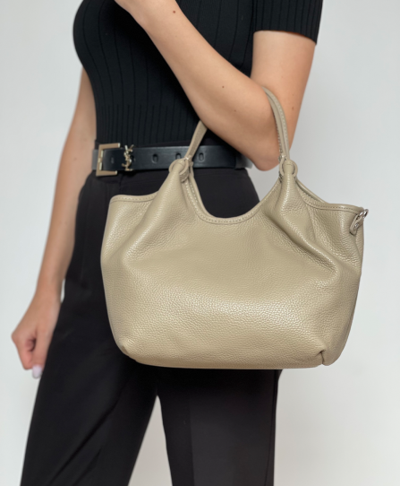 Сумка шкіряна жіноча м'яка 2335 Beige