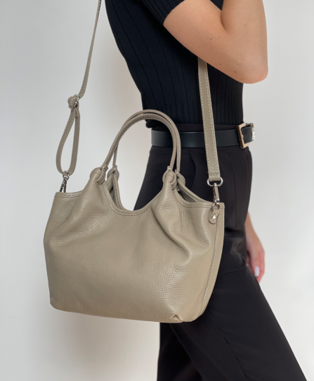 Сумка шкіряна жіноча м'яка 2335 Beige