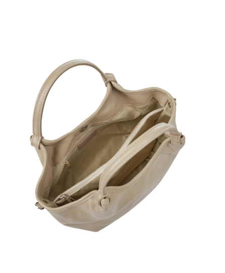 Сумка шкіряна жіноча м'яка 2335 Beige