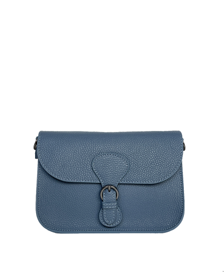 Шкіряна жіноча сумка через плече 3340 Blue