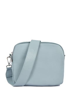Шкіряна жіноча сумка крос боді 7028 Blue
