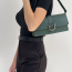Жіноча сумка багет маленька 8643 Dark Green
