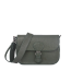 Шкіряна жіноча сумка через плече 3340Dark green